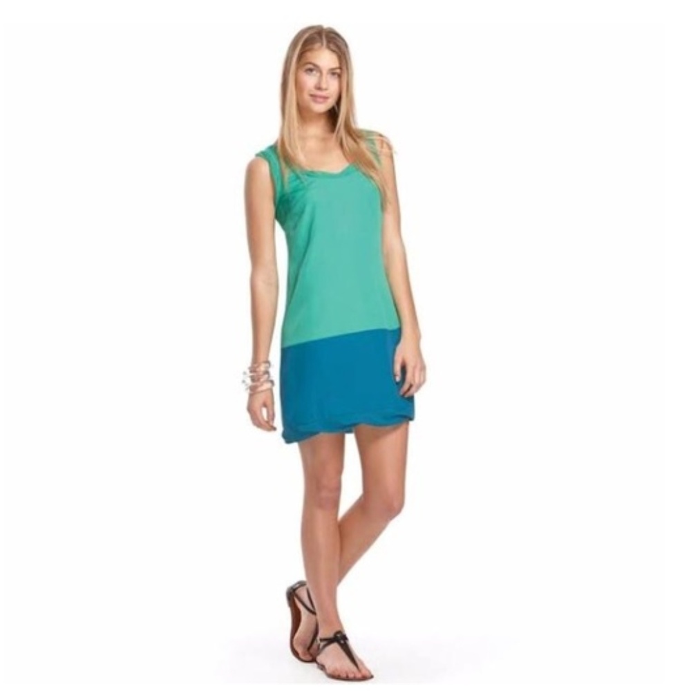 THAKOON FOR TARGET blue green colorblock dress XS